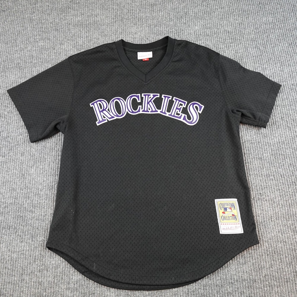 Mitchell & Ness Colorado Rockies Todd Helton 17 Jersey Mens Large Black 1998